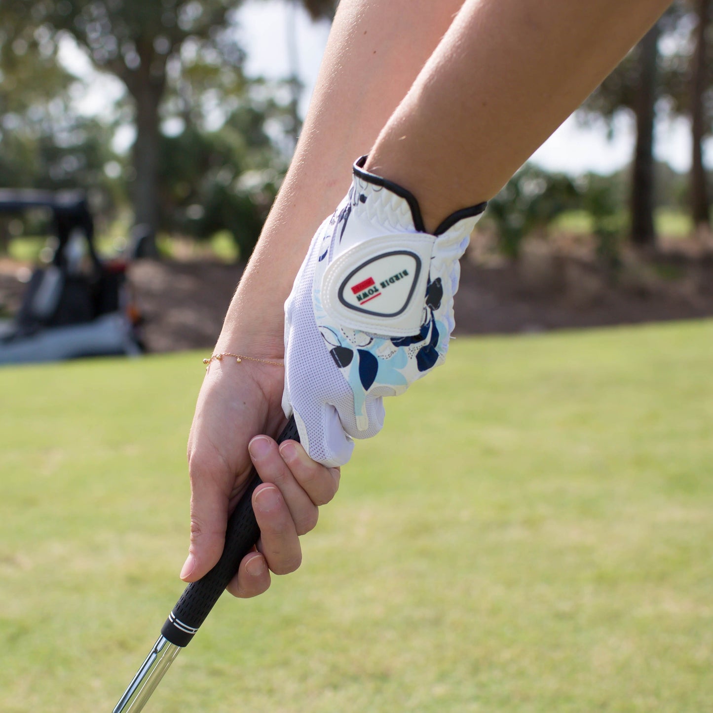 Blue Flower Ladies' Golf Glove