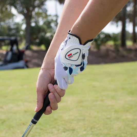 Blue Flower Ladies' Golf Glove