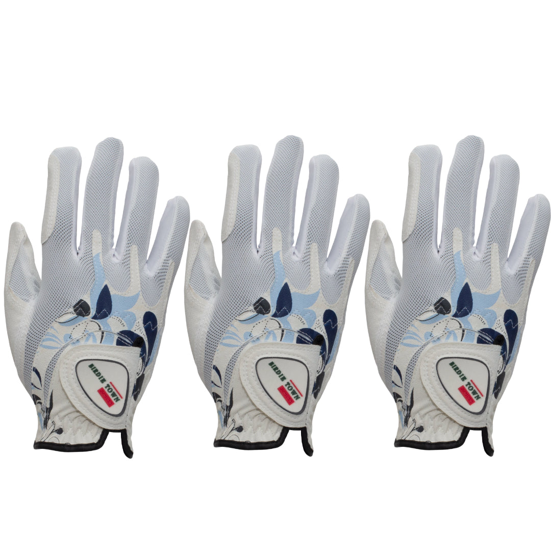 Blue Flower Ladies' Golf Glove