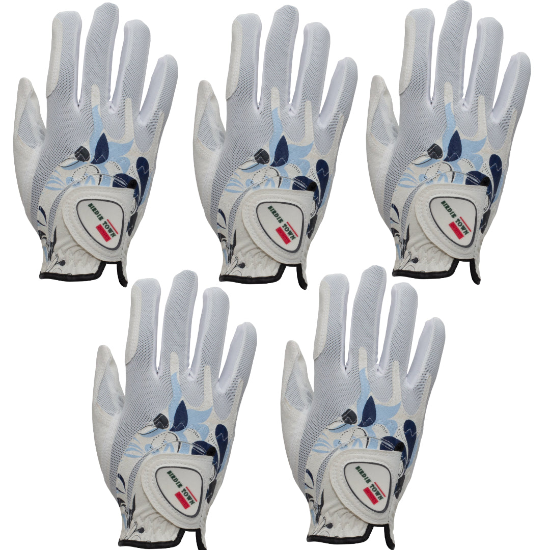 Blue Flower Ladies' Golf Glove